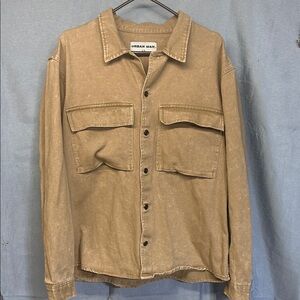 Vintage Urban Man Tan Denim Jacket size Large